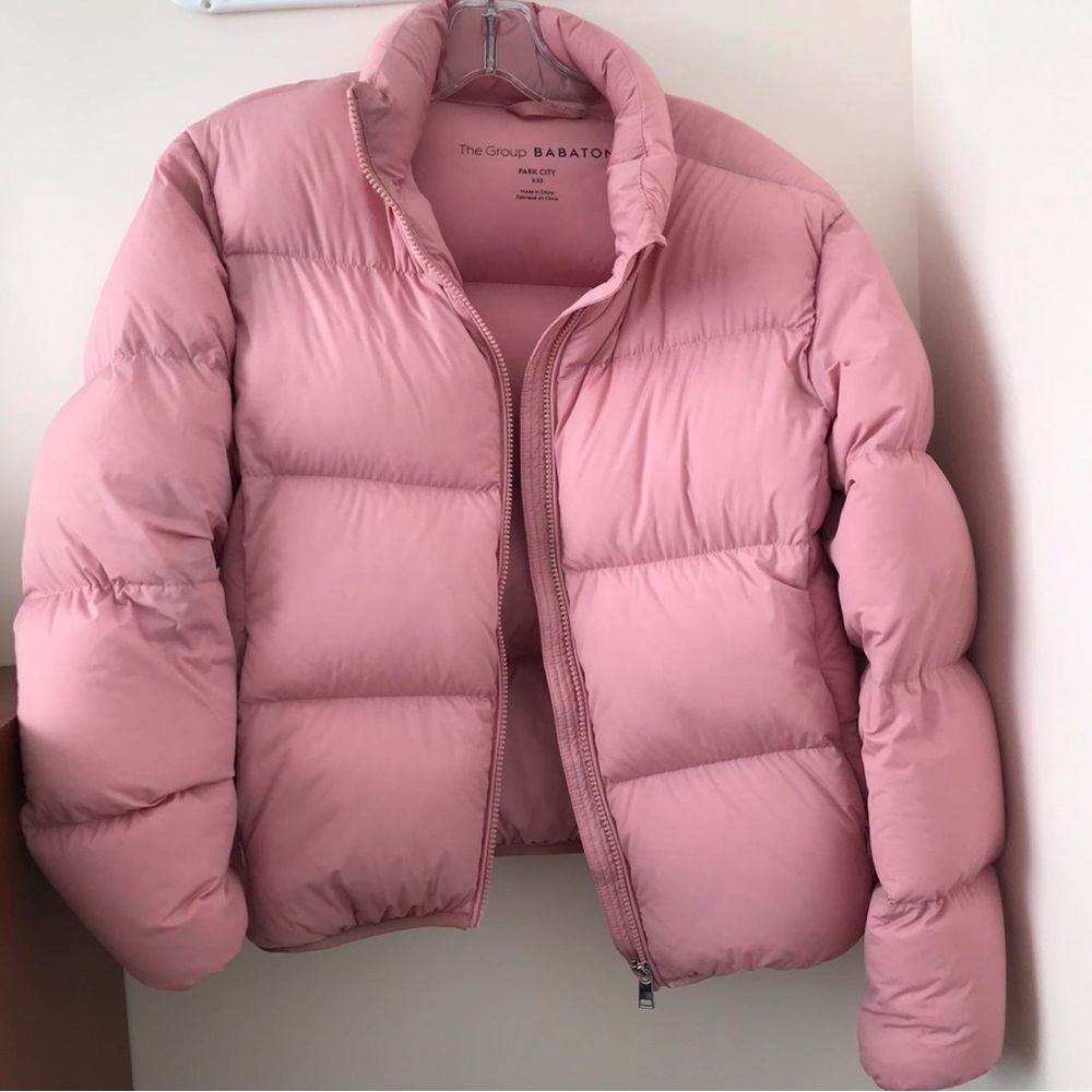 Babaton Pink Puffer Jacket
